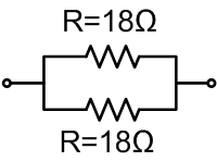 Example of resistors in parallel connection